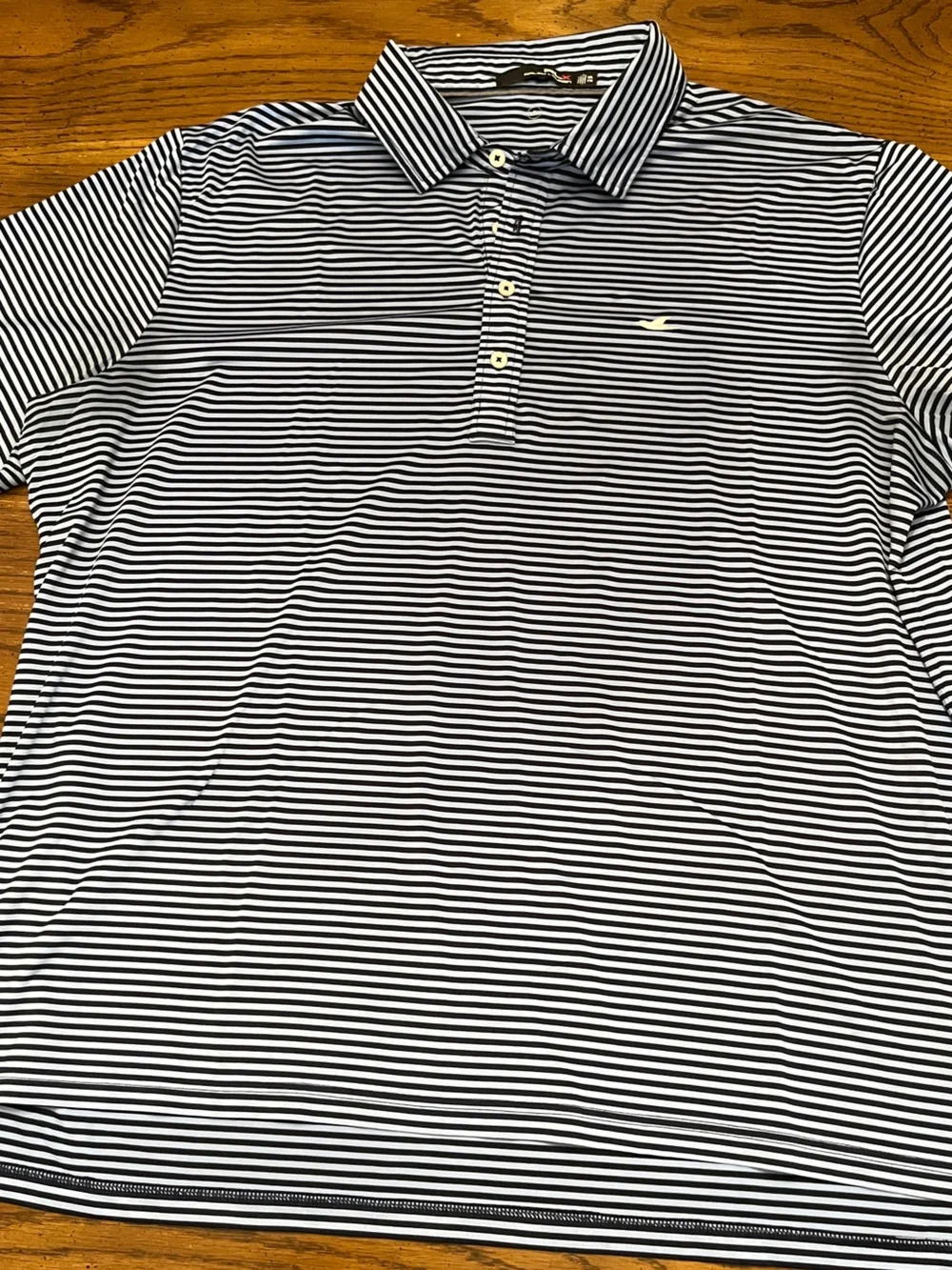 RLX Ralph Lauren Blue Vertical Stripe Polo Shirt, size XXL